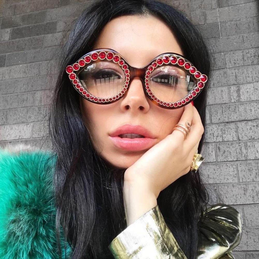 Gucci Lips Crystal Sunglassess